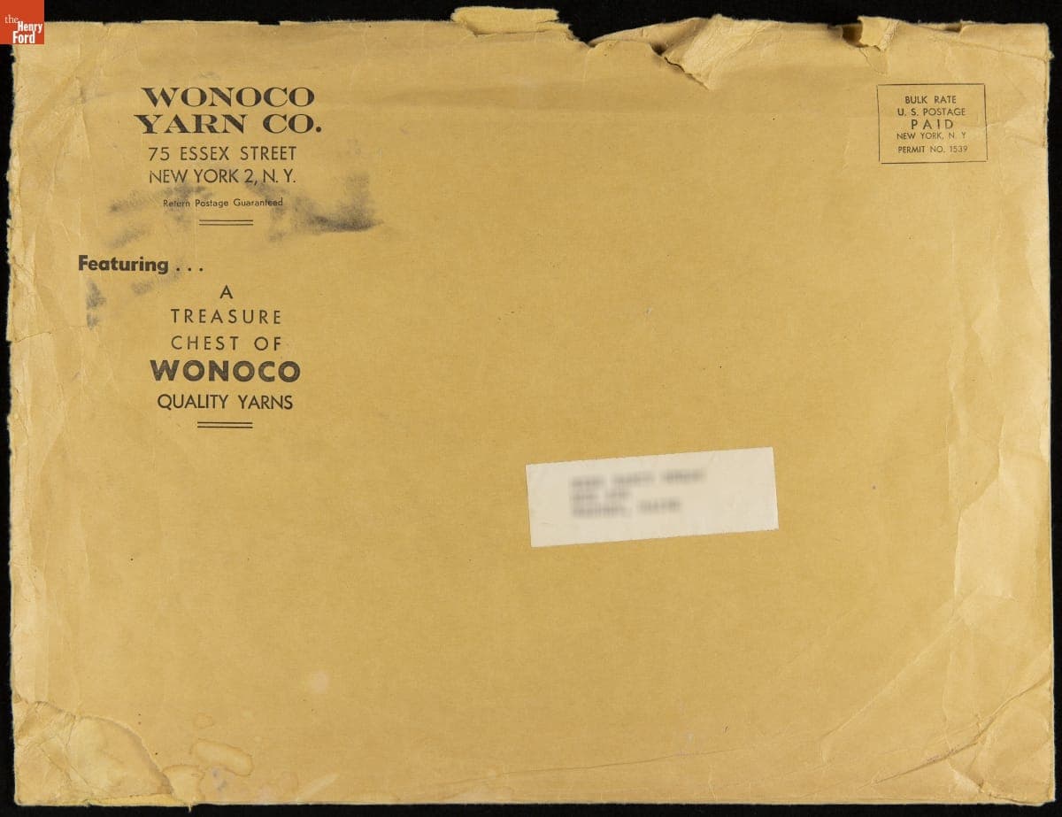 Wonoco Yarns Company Sample Book, circa 1950
