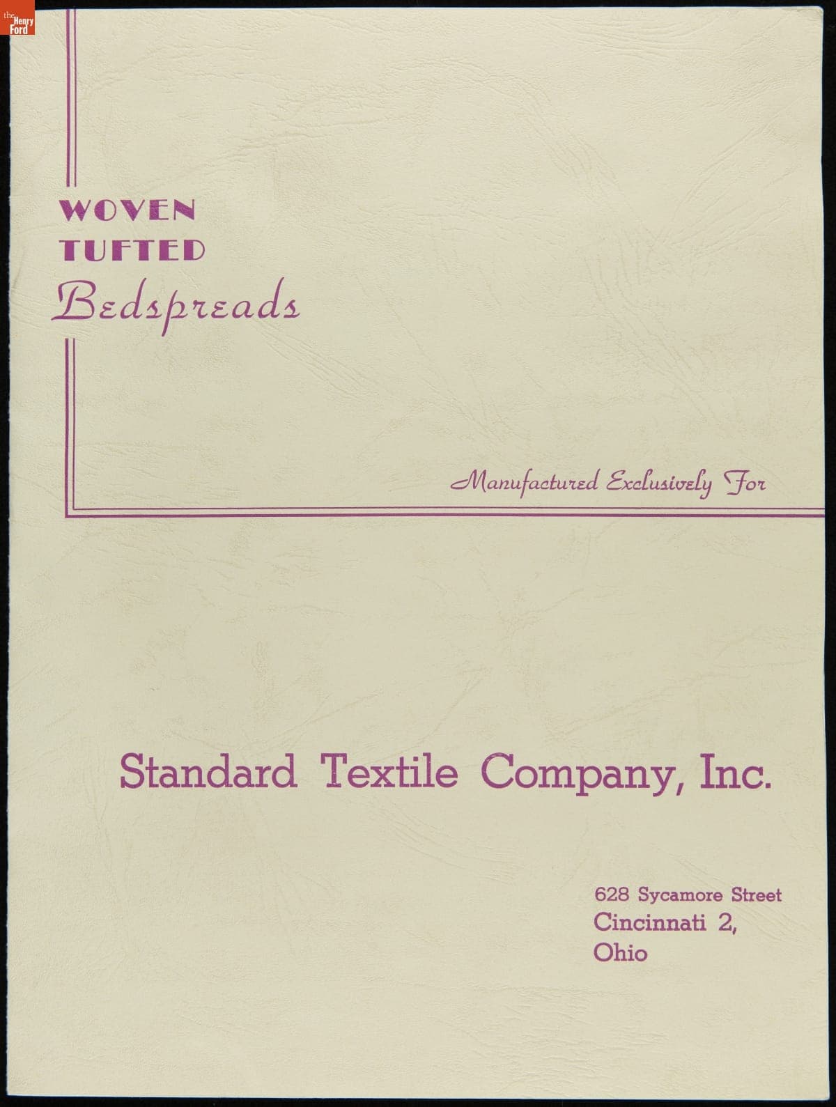 Standard Textile Company Woven Tufted Bedspreads, 1940-1960
