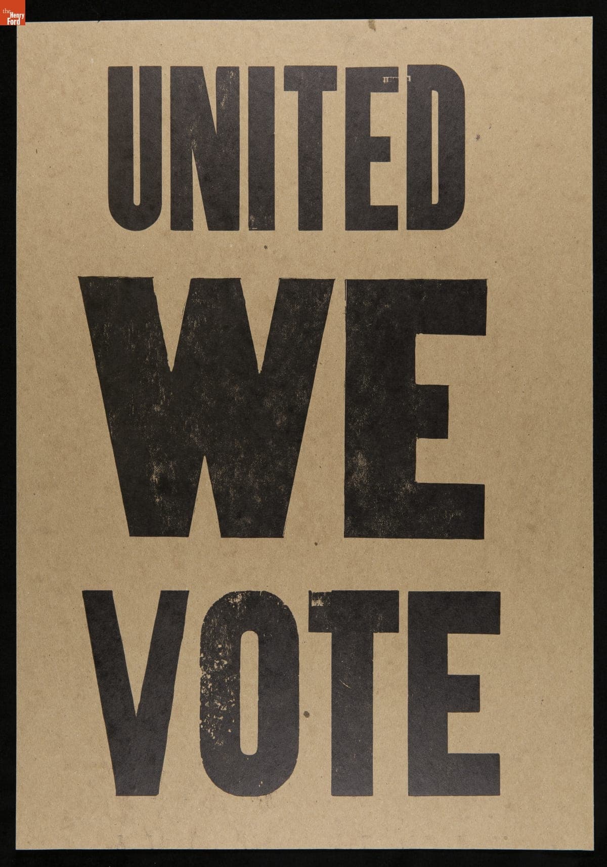 Protest Poster, "United We Vote," 2020