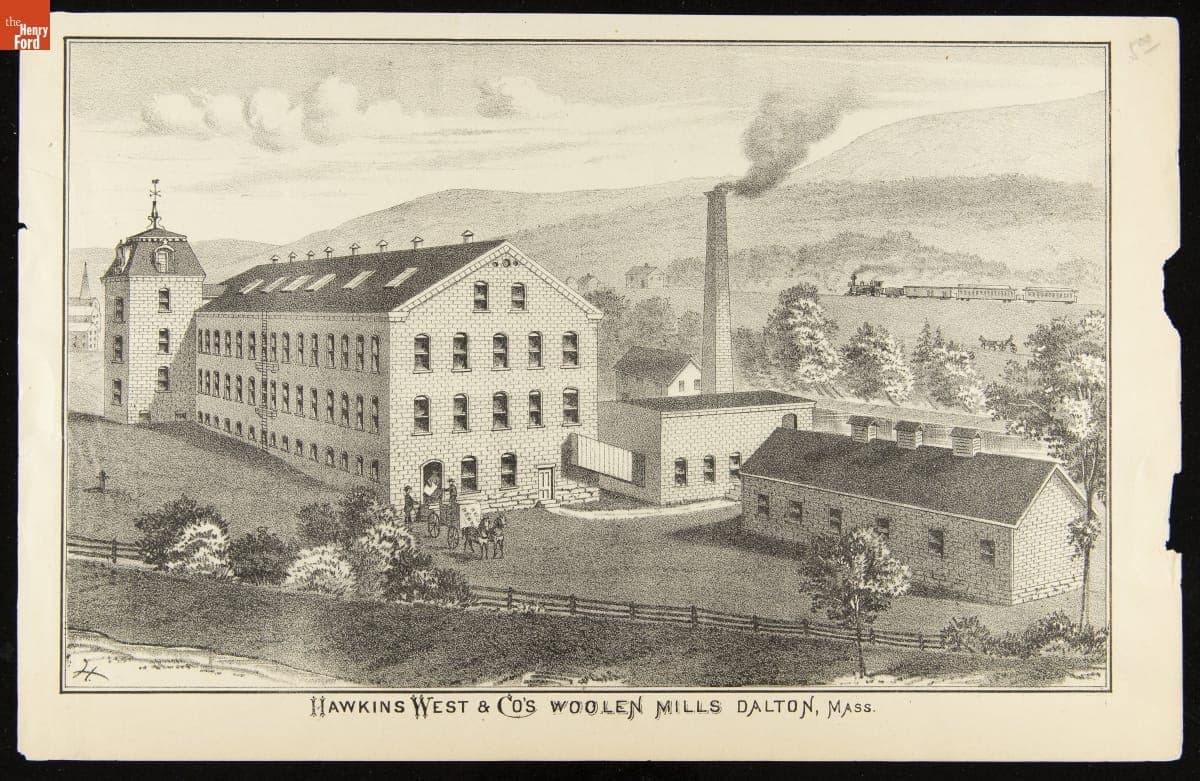 Hawkins, West & Co.'s Woolen Mills, Dalton, Mass., 1876