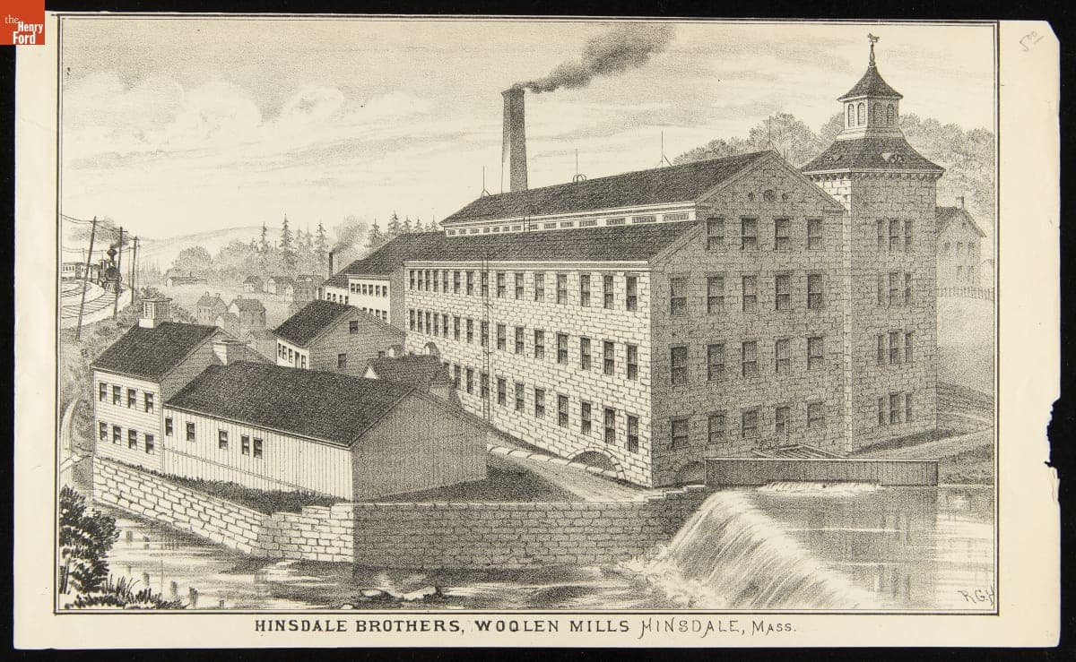 Hinsdale Brothers, Woolen Mills, Hinsdale, Mass., 1876