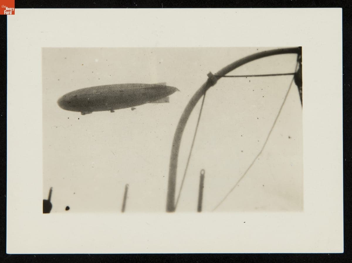 Airship "Norge" in the Air before the Amundsen-Ellsworth-Nobile Transpolar Flight, May 1926