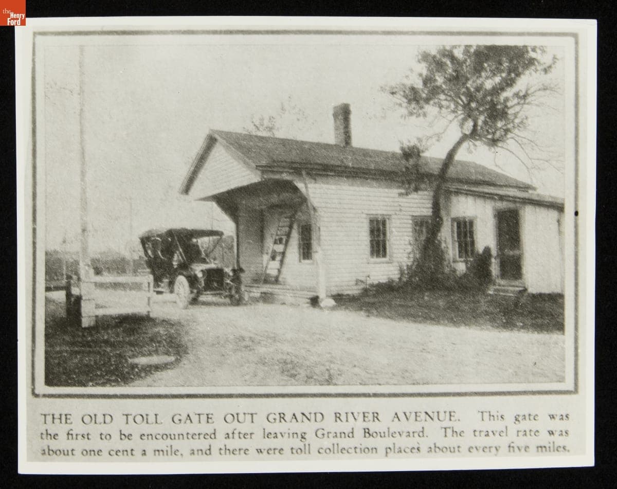 The Old Toll Gate out Grand River Avenue, circa 1915
