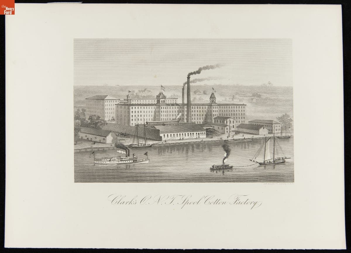 Clark's O.N.T. Spool Cotton Factory, 1876