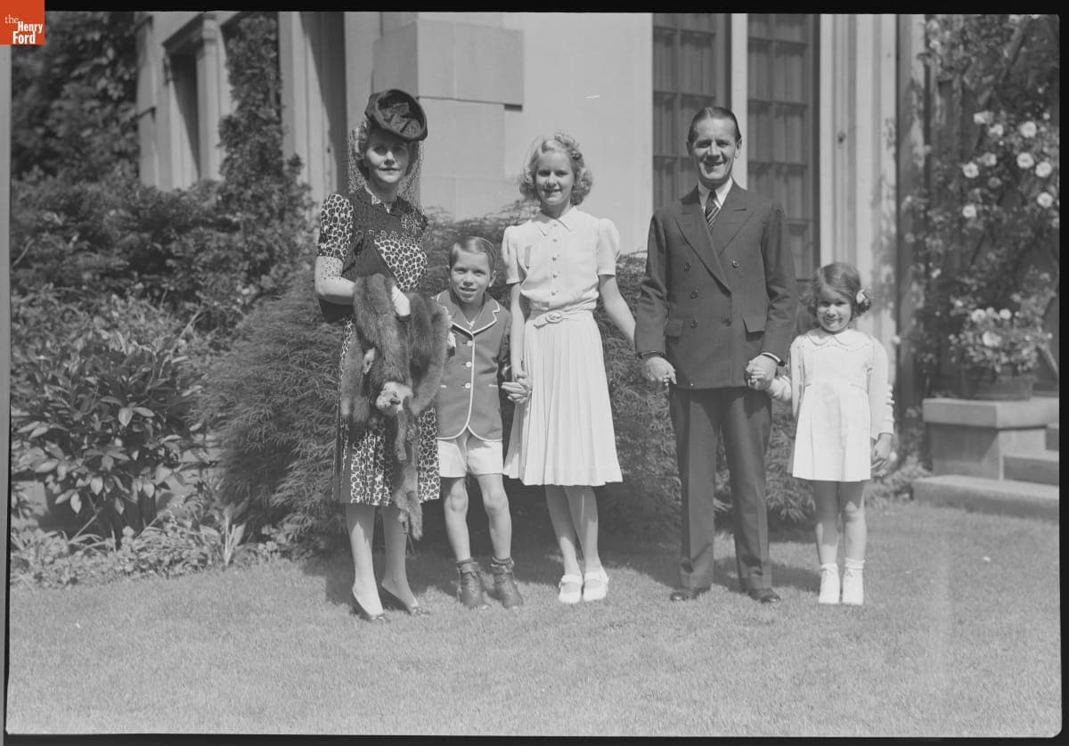 Martha Parke Firestone with Family Members at Her Graduation, June 1939