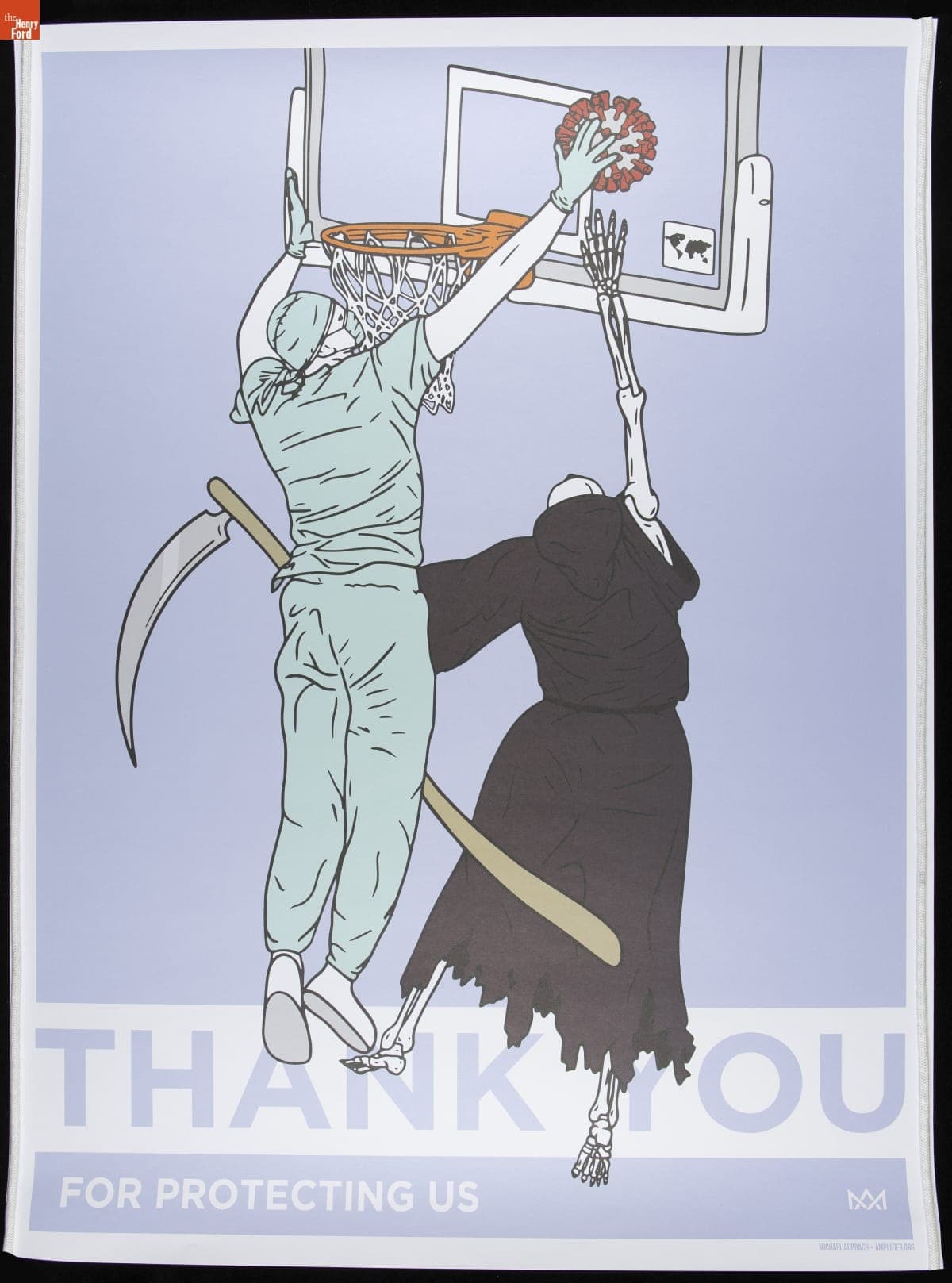 Poster, "Thank You for Protecting Us," 2020