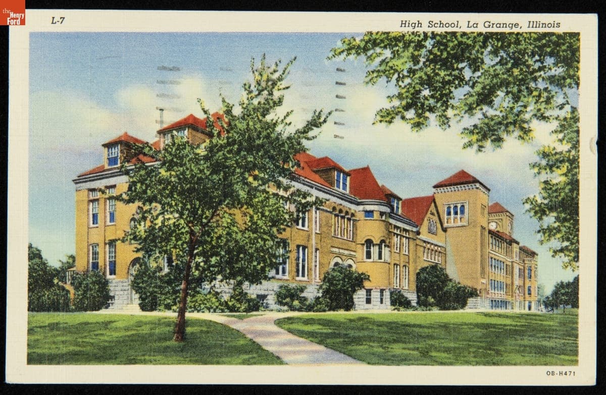 High School, La Grange, Illinois, circa 1940