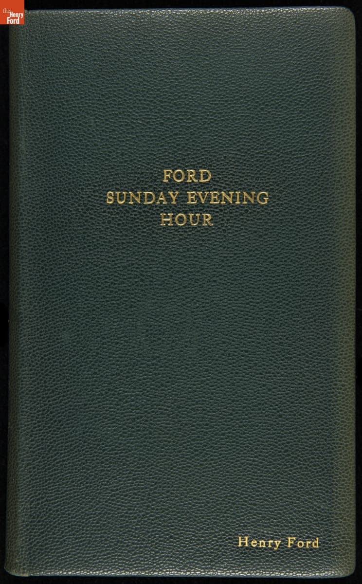 Talks Given on the Ford Sunday Evening Hour, October 1934-June 1935