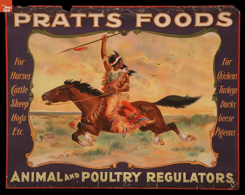 Advertising Poster for Pratts Foods, Animal and Poultry Regulators, 1895-1900