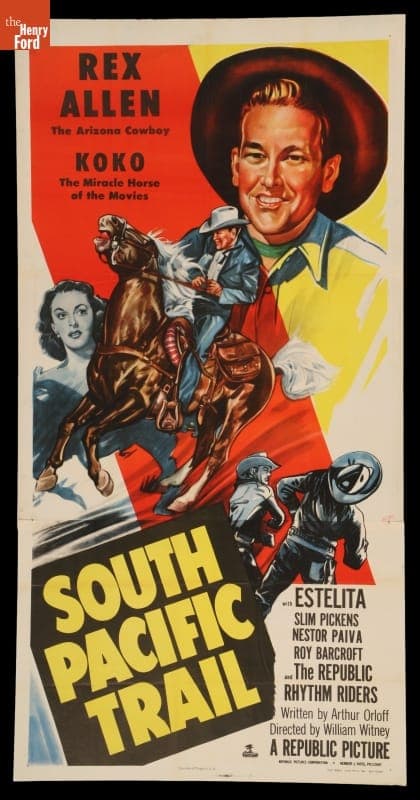 Movie Poster, "South Pacific Trail," 1952
