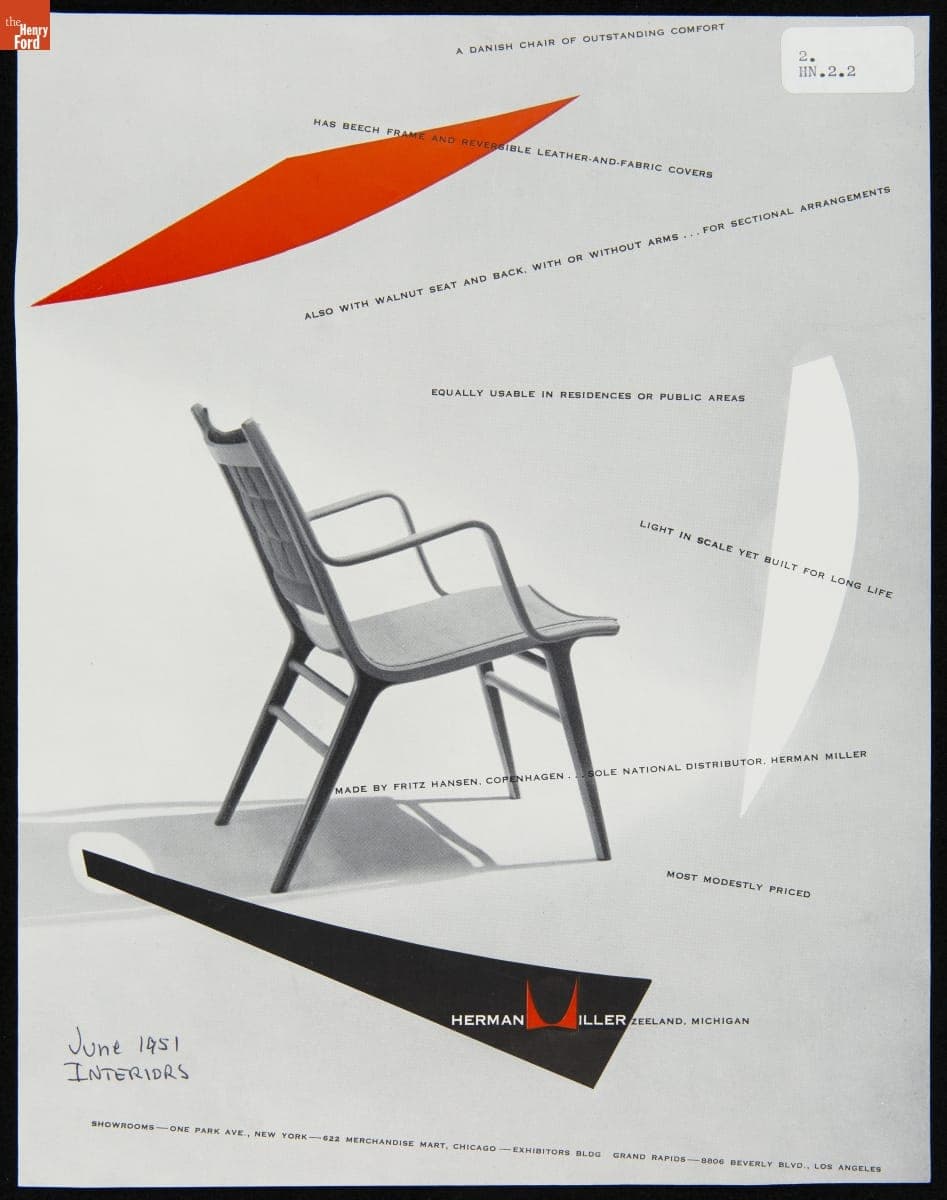 "A Danish Chair...," Herman Miller Advertisement, June 1951