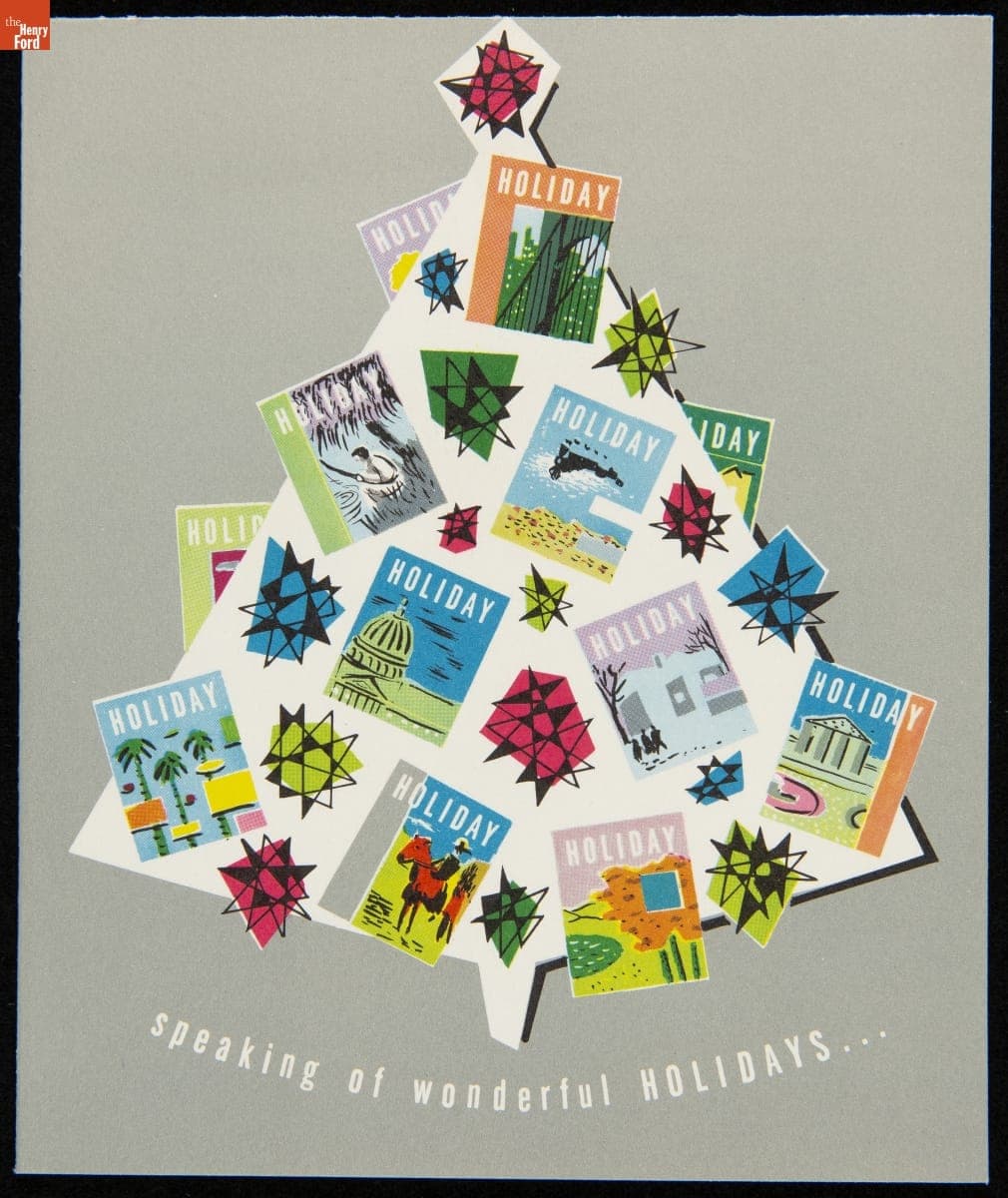 Christmas Card, "Speaking of Wonderful Holidays...," circa 1952