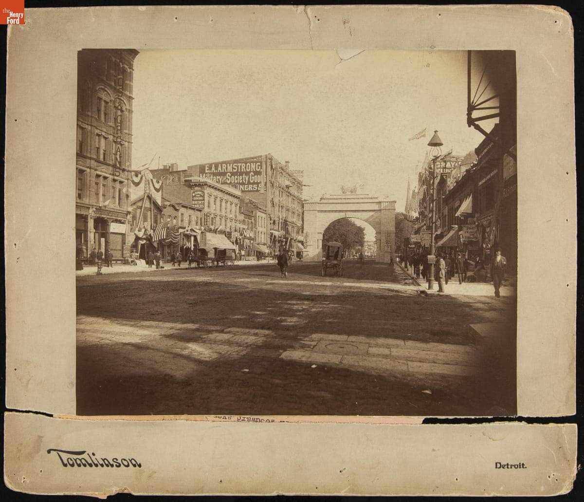 Arch Erected during the 1891 G.A.R. Encampment in Detroit, Michigan