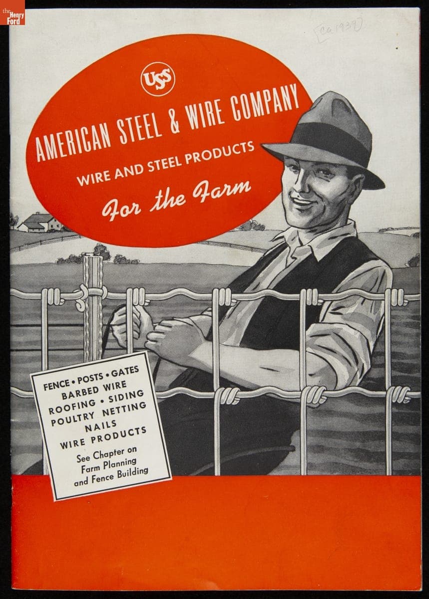 American Steel & Wire Company Trade Catalog, "Wire and Steel Products for the Farm," circa 1939