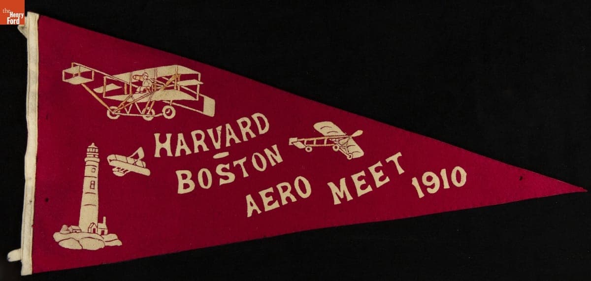 Pennant, "Harvard-Boston Aero Meet," 1910