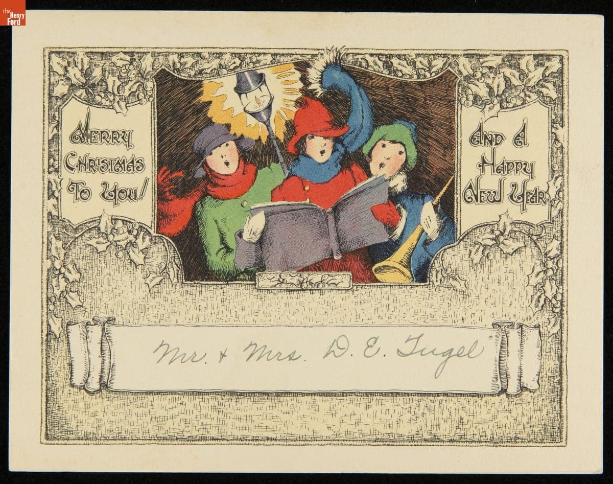 Christmas Card from 1925-1935, "Merry Christmas to You! And a Happy New Year."