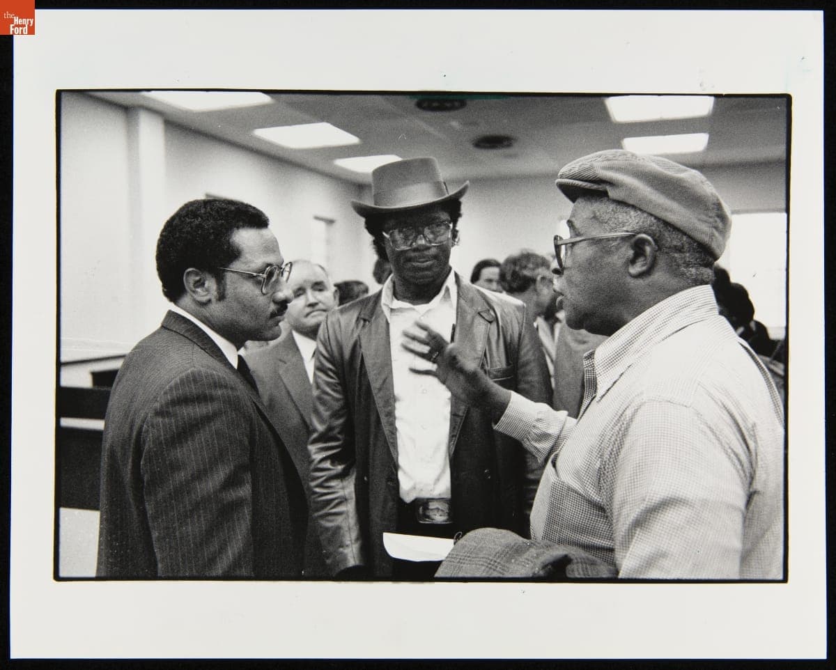 Mississippi Congressman Michael Espy Meeting with Constituents at the Sunflower County Courthouse in Indianola, December 1986