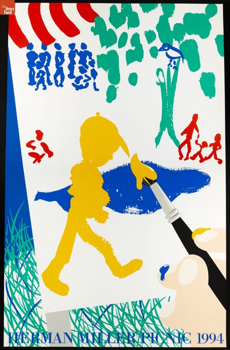Herman Miller Picnic Poster, "Paint," 1994
