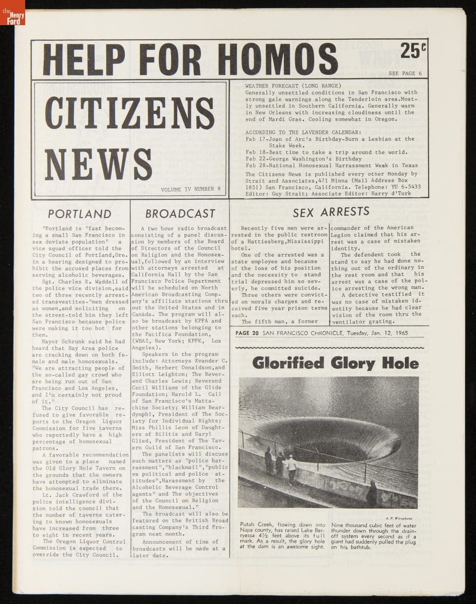 Citizens News, Volume IV, Number 8, 1964-1965