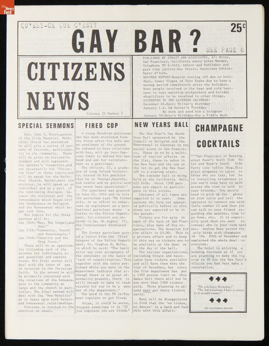 Citizens News, Volume IV, Number 5, 1964-1965