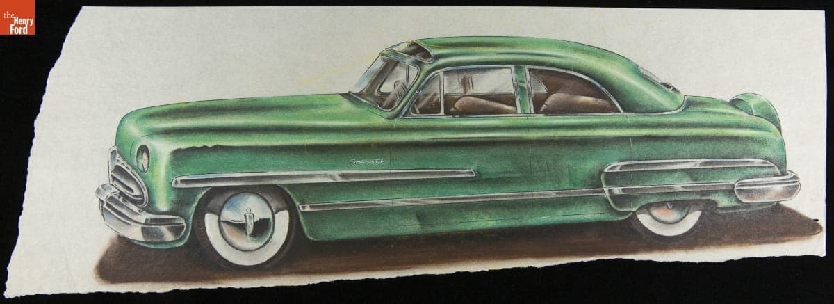 Rendering, circa 1950 Lincoln, Side View