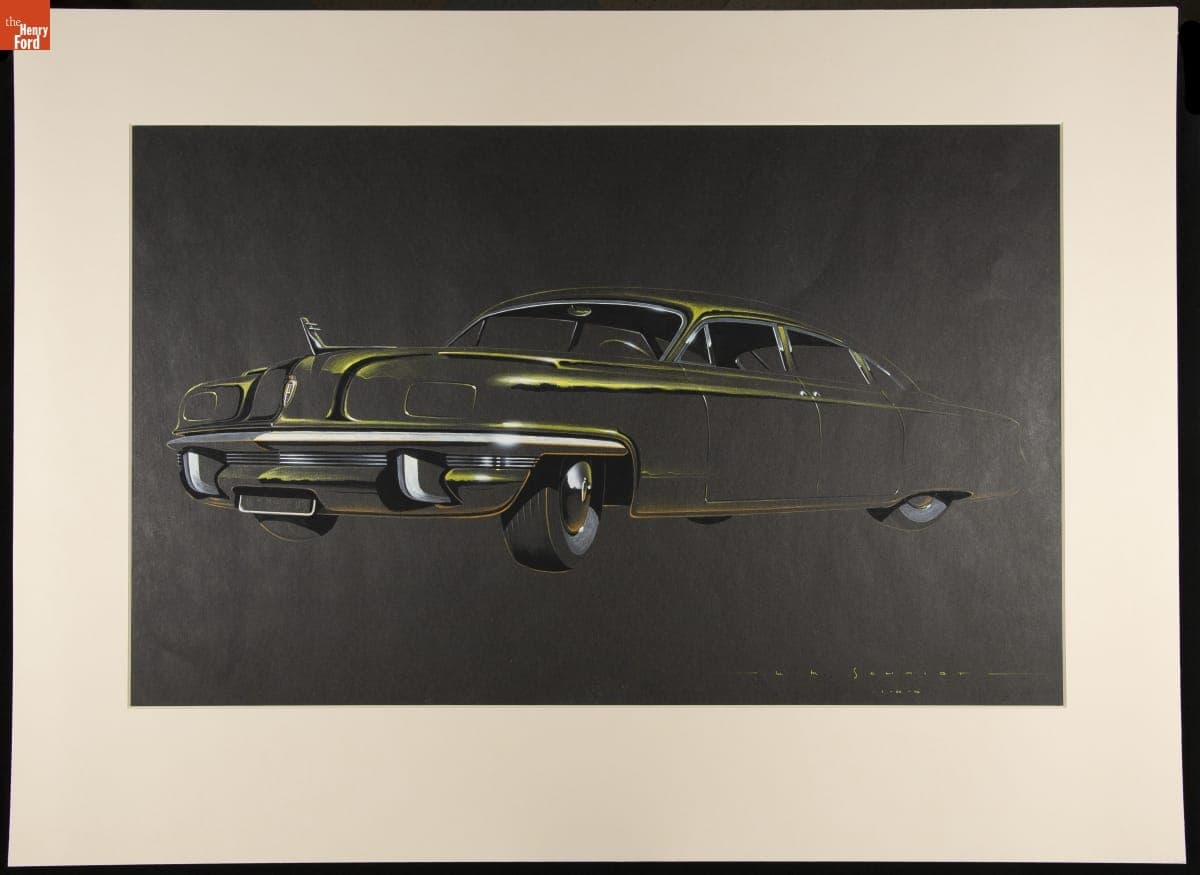 Rendering, Lincoln Capri Concept Car, 1948