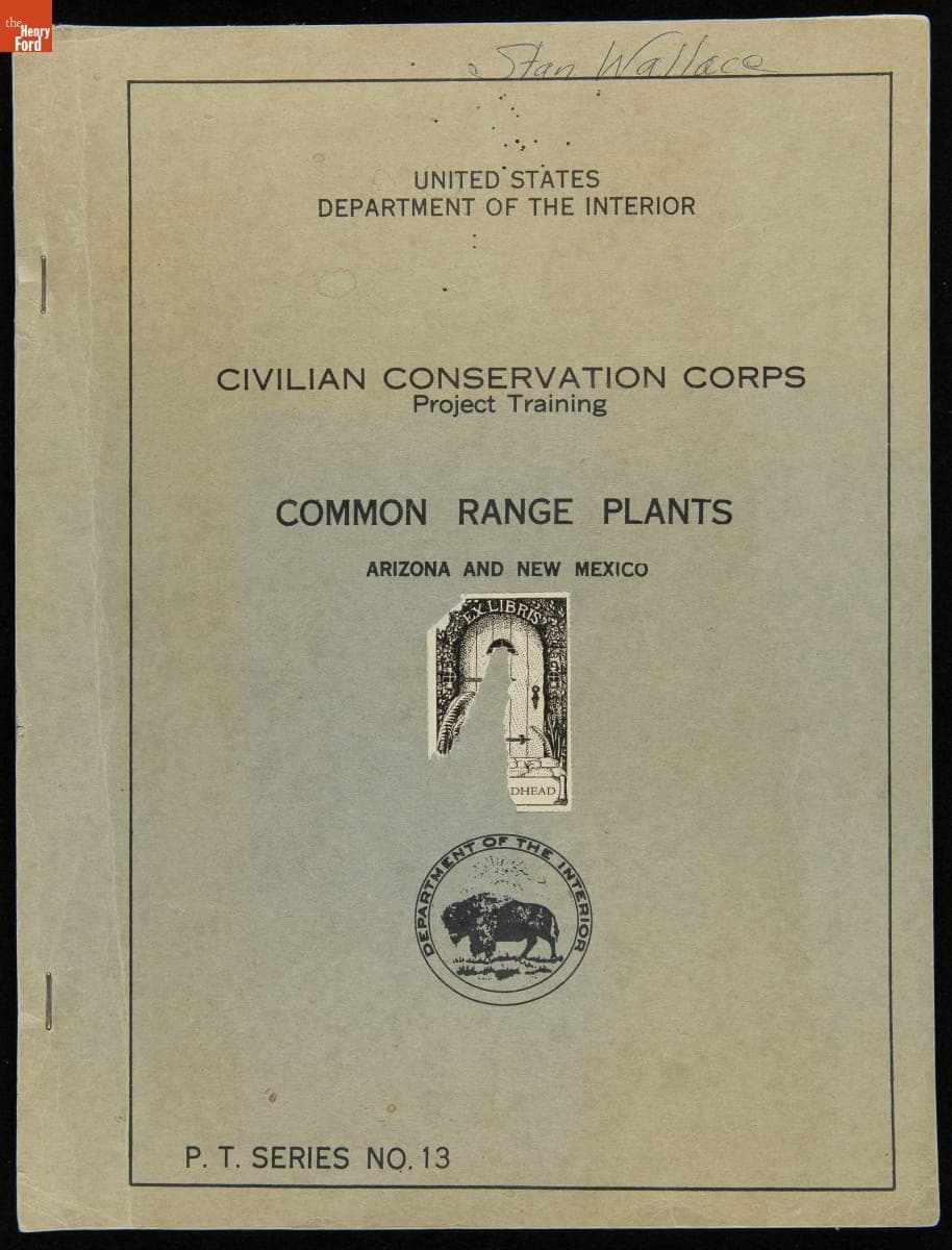 Manual, "Civilian Conservation Corps Project Training: Common Range Plants, Arizona and New Mexico," October 1939