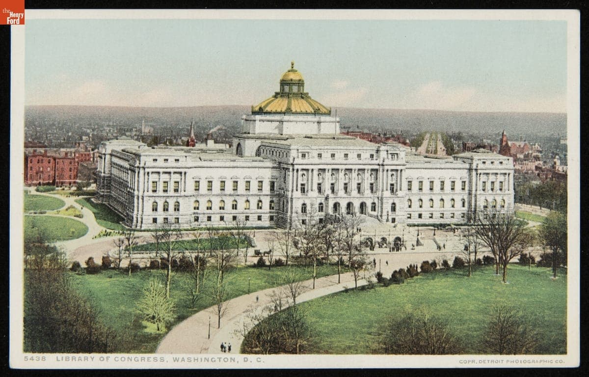 Postcard, "Library of Congress, Washington, D.C.," circa 1915