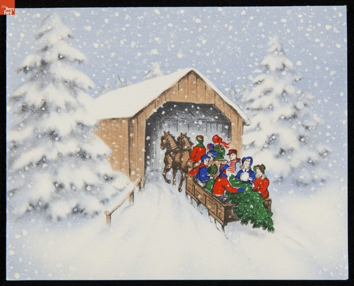 Christmas Card, "Greetings for Christmas and the New Year," 1942
