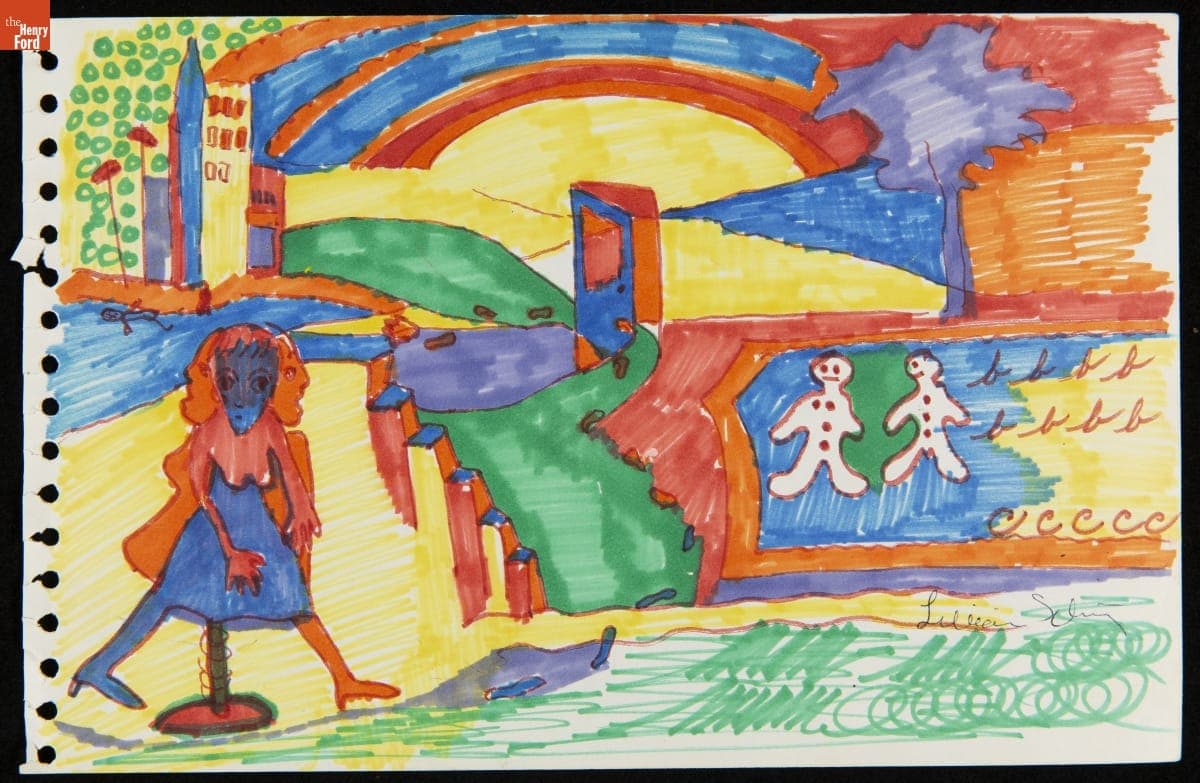 Drawing by Lillian F. Schwartz