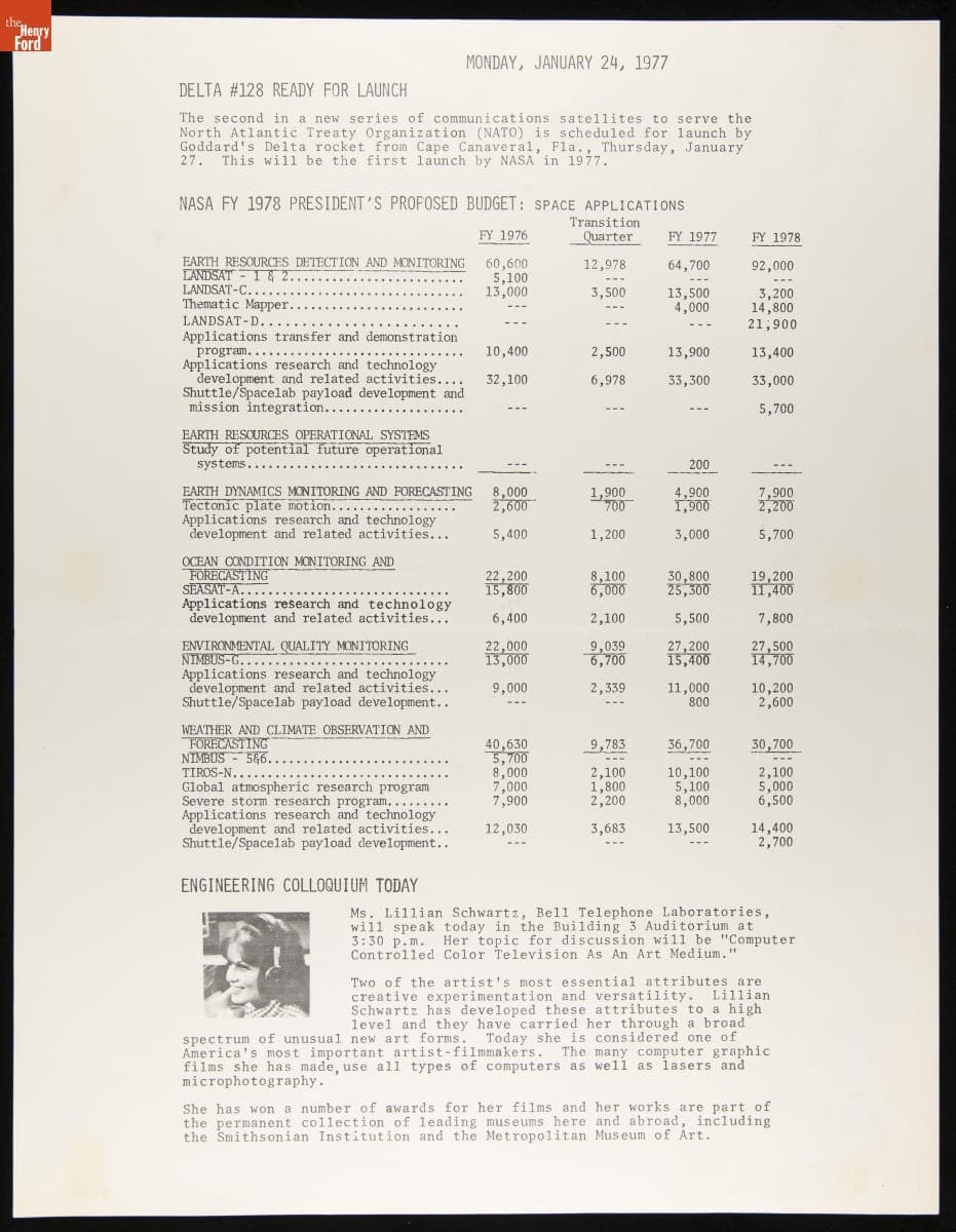 Poster, Bell Laboratories Memorandum Excerpt, 1977