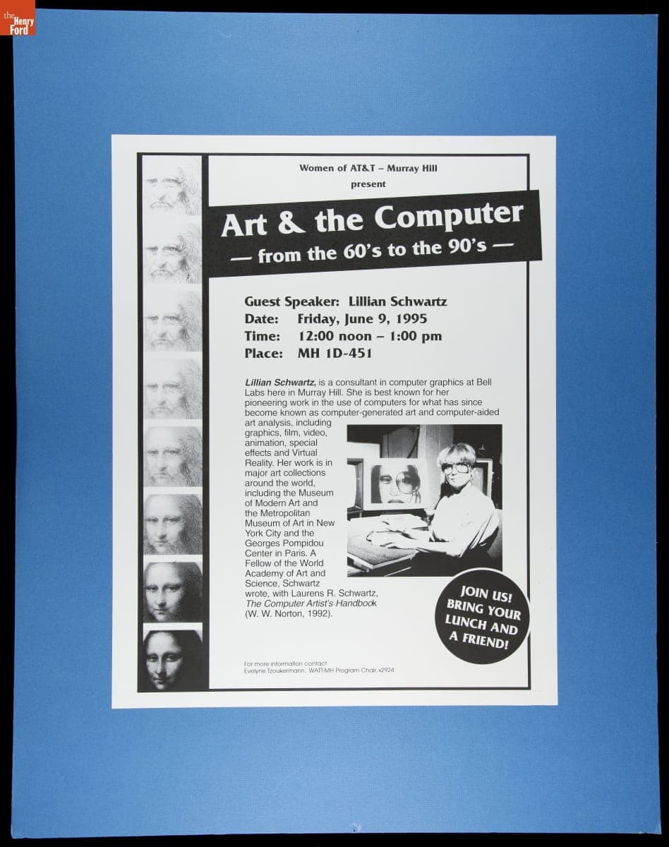 Poster, "Art & the Computer: From the 60's to the 90's," 1995