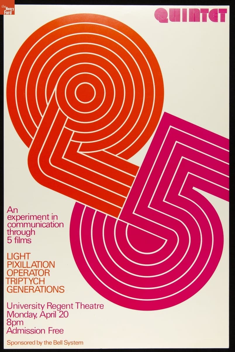 Poster, "Quintet: An Experiment in Communication Through 5 Films"