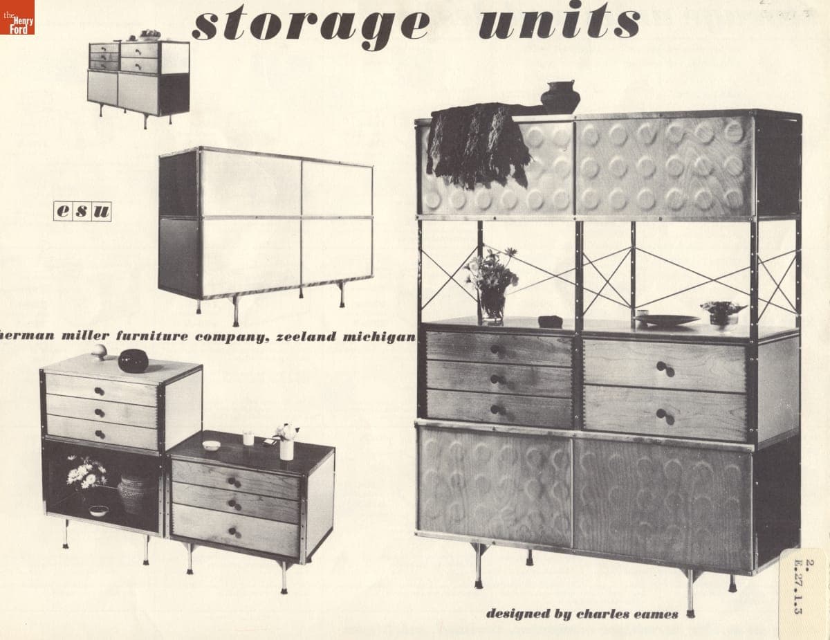 Herman Miller Furniture Company Catalog, "Storage Units Designed by Charles Eames," 1953