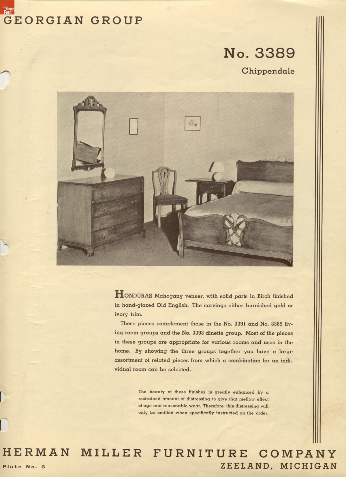 The Herman Miller Furniture Company, Makers of Fine Furniture, Zeeland, Michigan, 1933