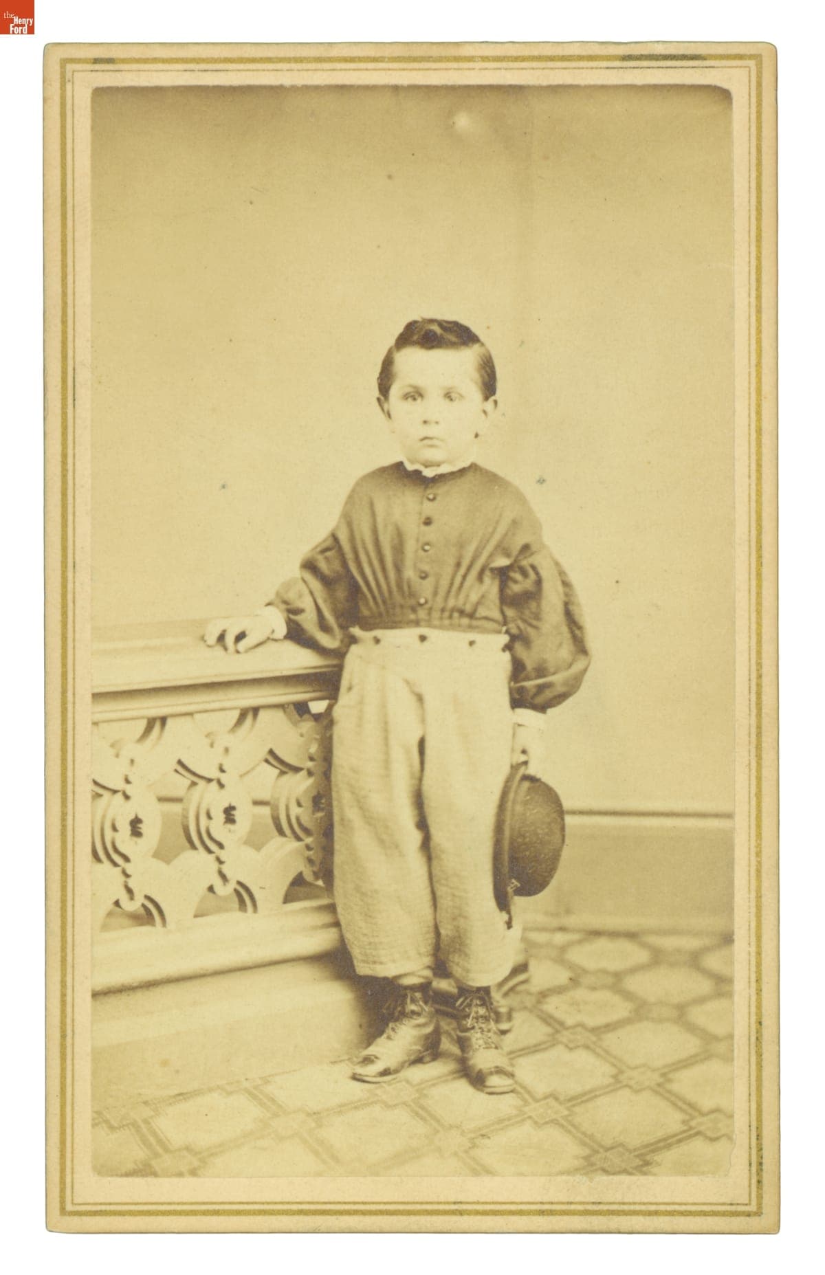 Young Boy Holding his Hat, circa 1865