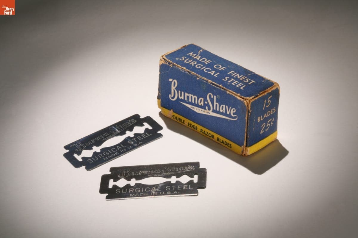 Package of Burma-Shave Double Edge Razor Blades, 1930-1945