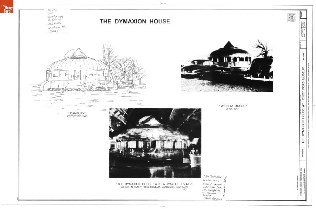 Drawing, "The Dymaxion House at Henry Ford Museum," 2002