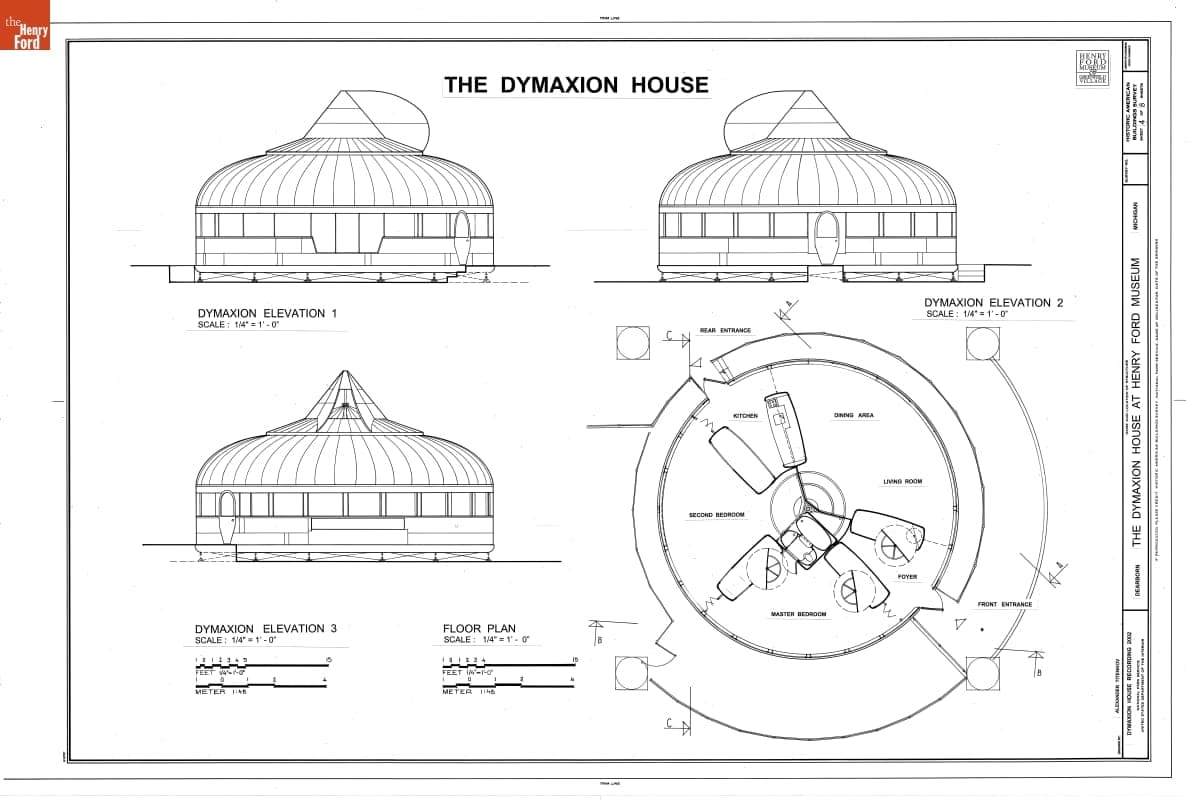 Drawing, "The Dymaxion House at Henry Ford Museum," 2002