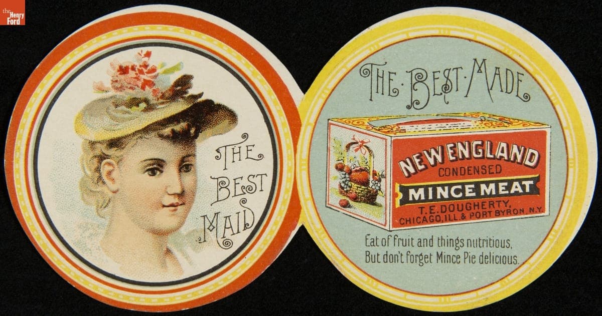 Trade Card for Dougherty's New England Condensed Mince Meat, T.E. Dougherty, 1891