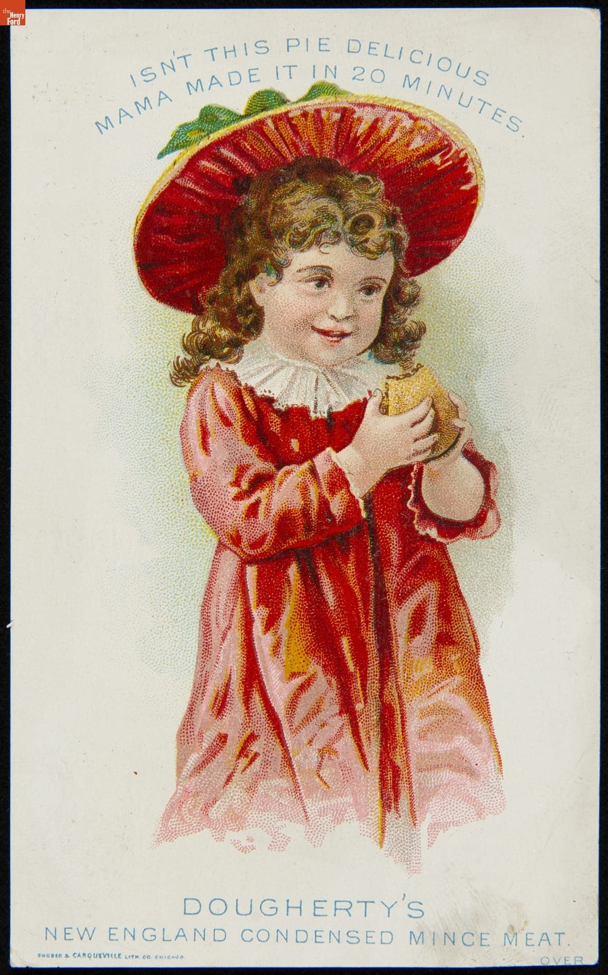 Trade Card for Dougherty's New England Condensed Mince Meat, T.E. Dougherty, 1880-1883
