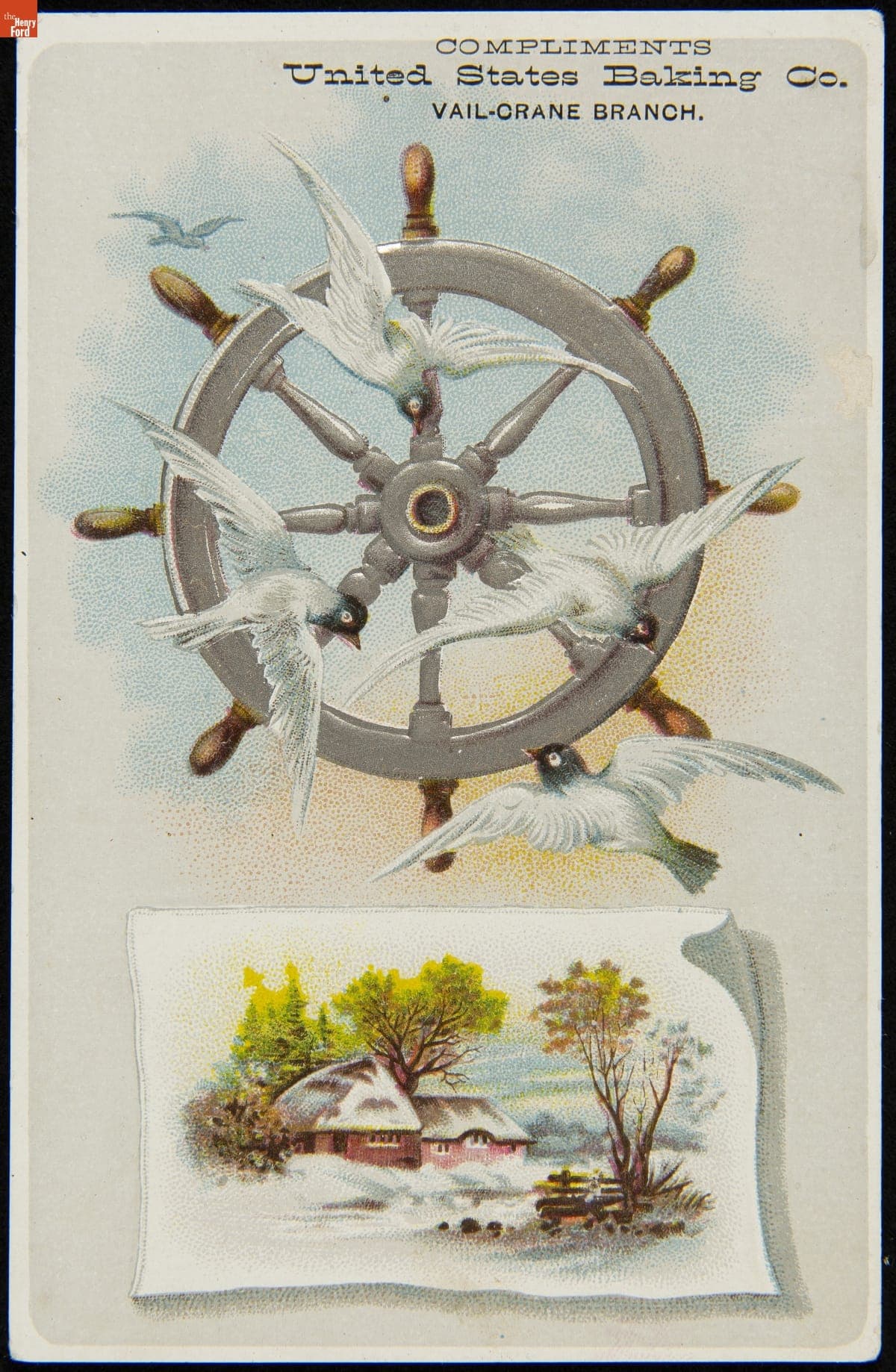 Trade Card for United States Baking Company Vail-Crane Branch, 1880-1898