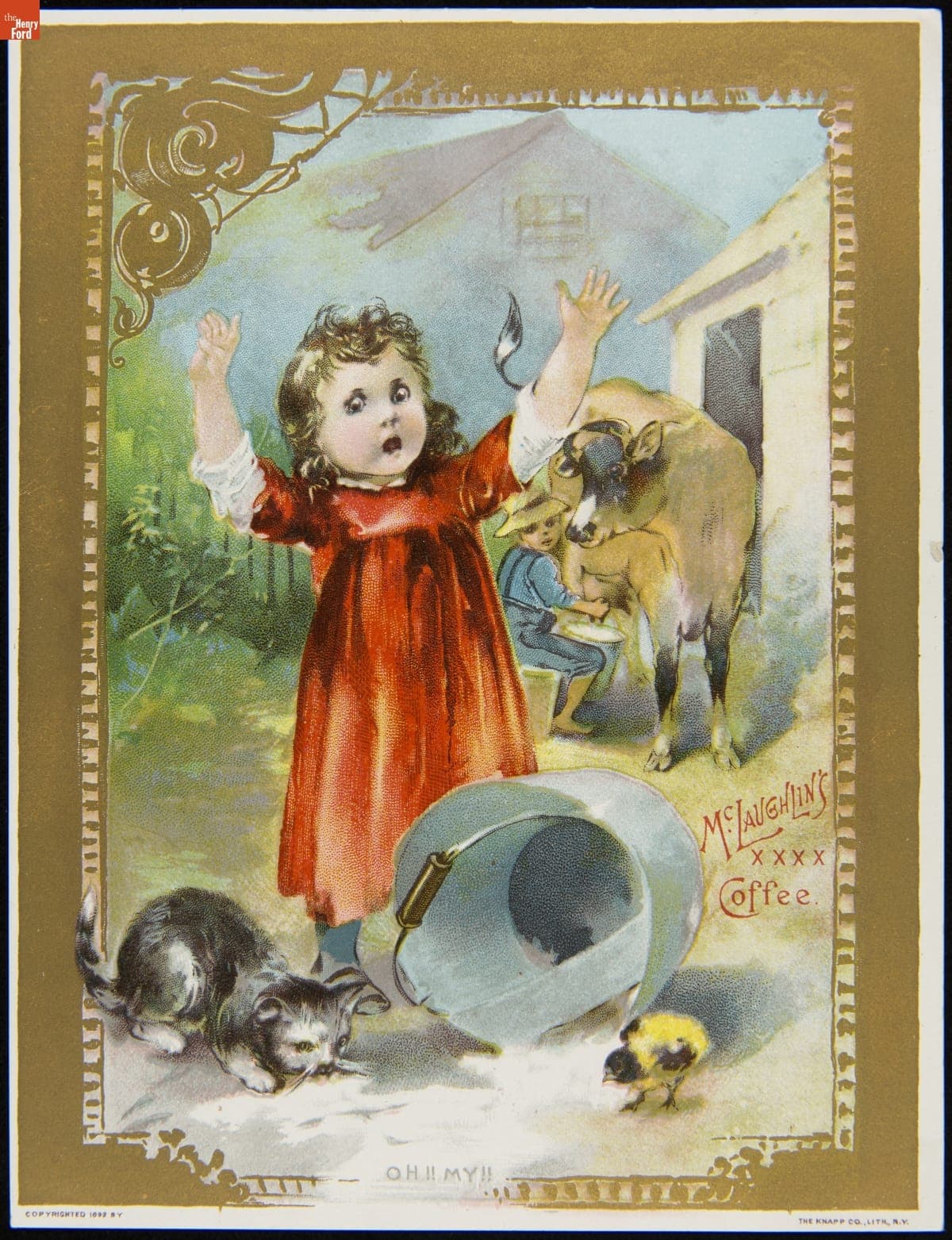 Trade Card for McLaughlin's XXXX Coffee, W.F. McLaughlin & Co., 1892