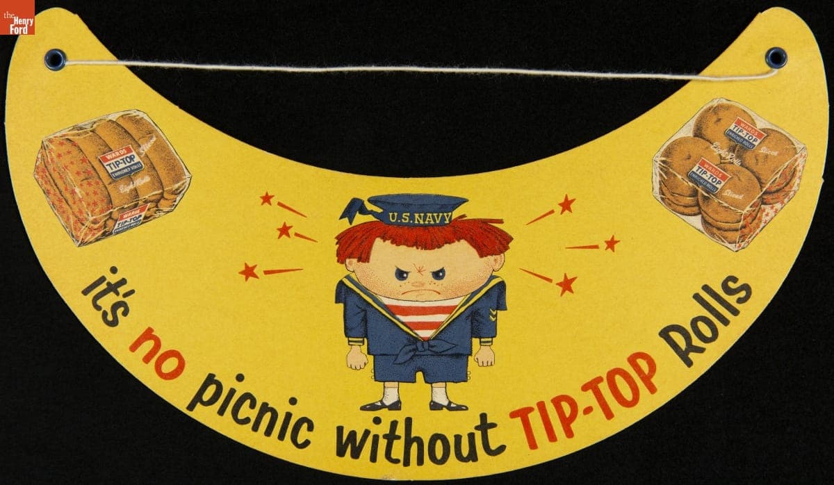 Trade Card for Tip-Top Rolls, Ward Baking Co., 1956