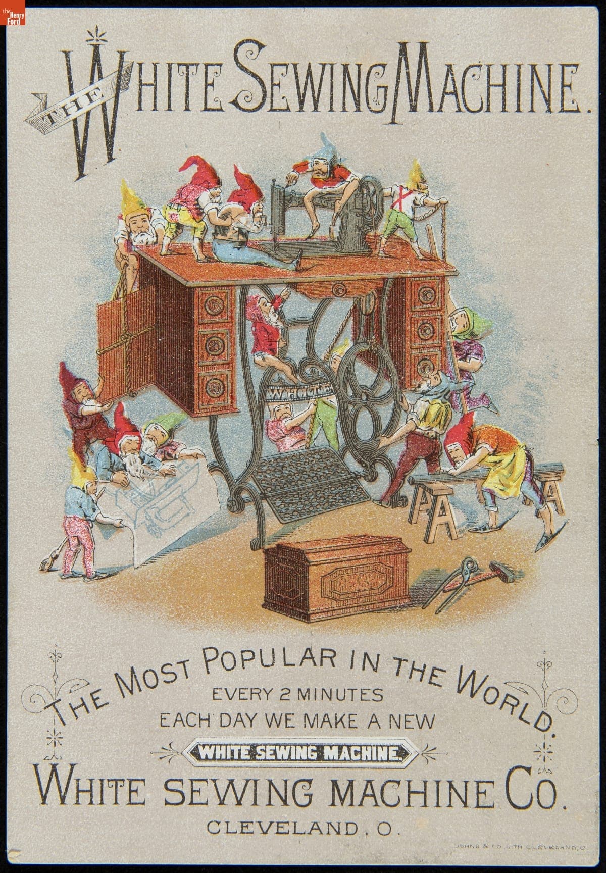 Trade Card for White Sewing Machine Company, 1876-1890