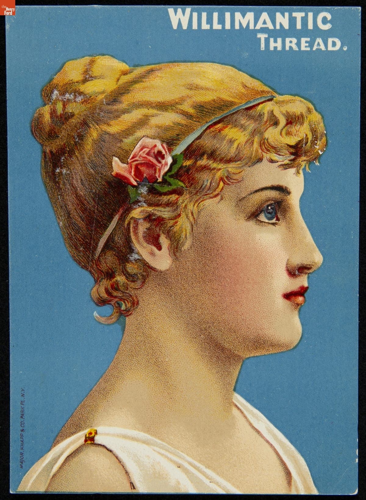 Trade Card for Spool Cotton, Willimantic Linen Co., circa 1881