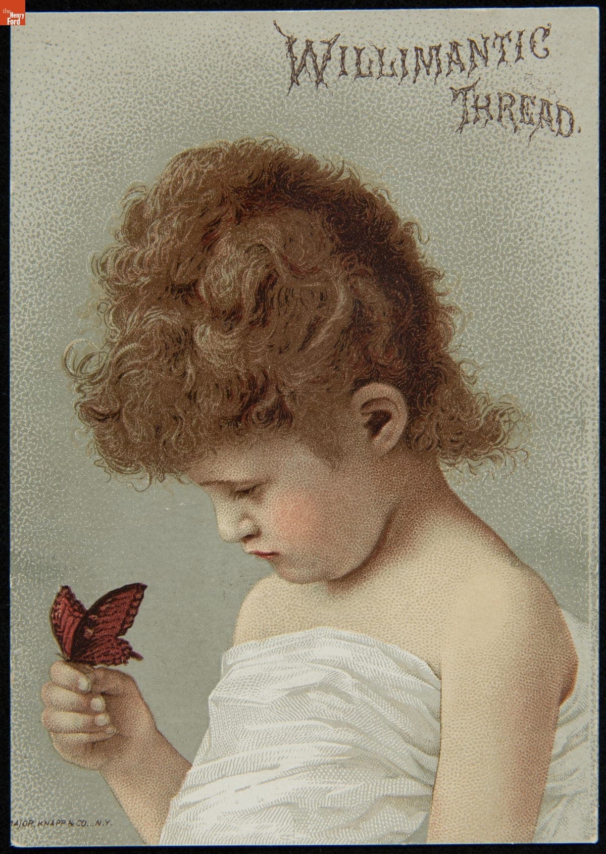 Trade Card for Spool Cotton, Willimantic Linen Co., 1854-1898