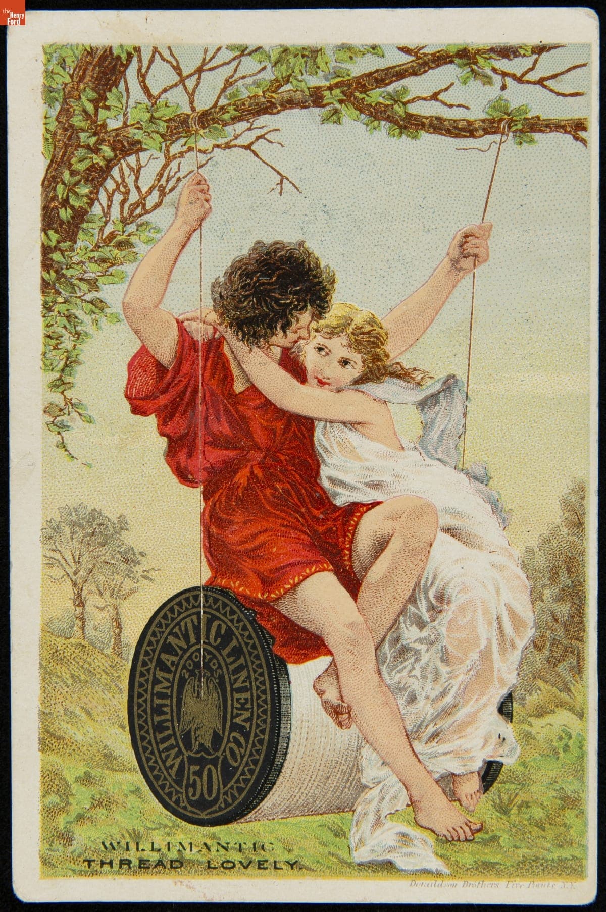 Trade Card for Six Cord Cotton Thread, Willimantic Linen Co., circa 1881