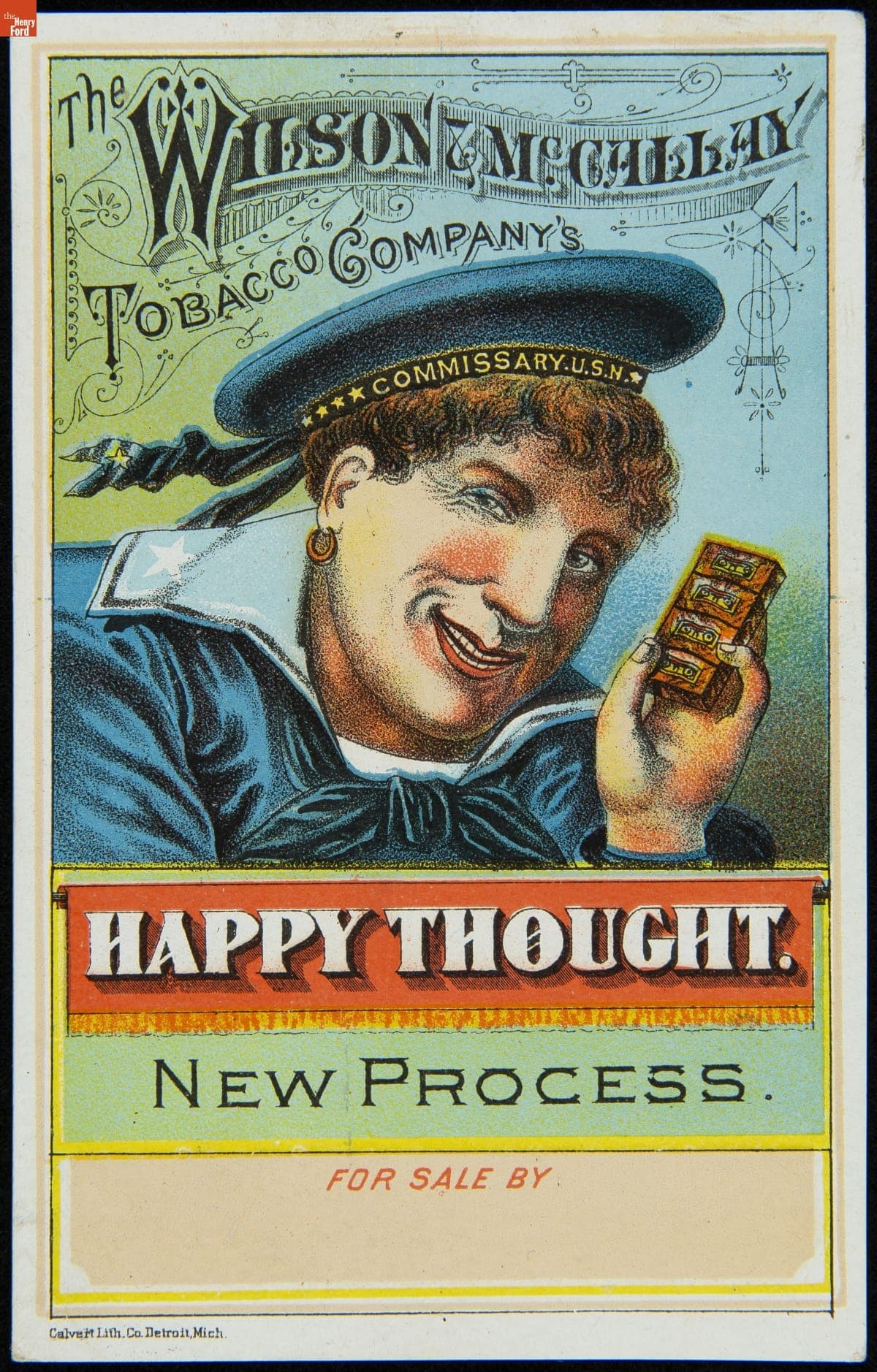 Trade Card for Wilson & McCallay Tobacco Company, 1890-1901