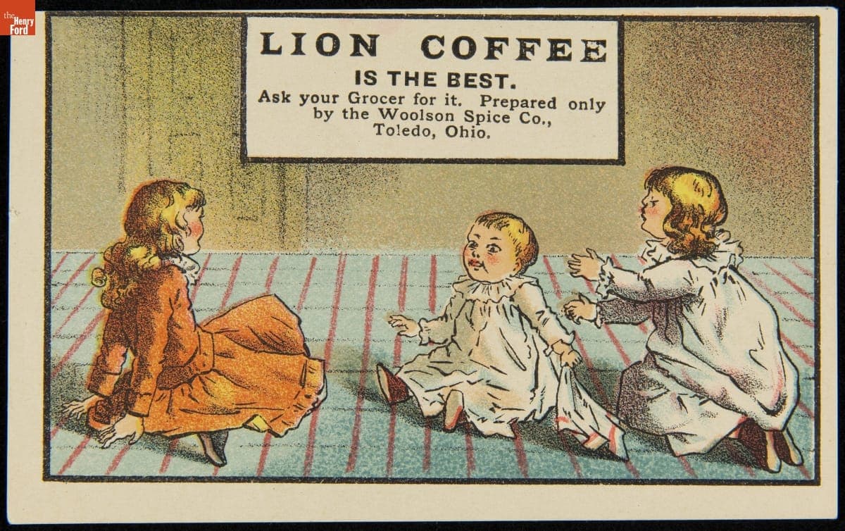 Trade Card for Lion Coffee, Woolson Spice Co., 1882-1900